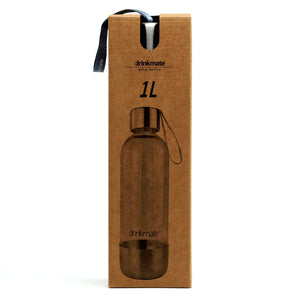 1L PET Bottle - Stainless Steel Base & Cap